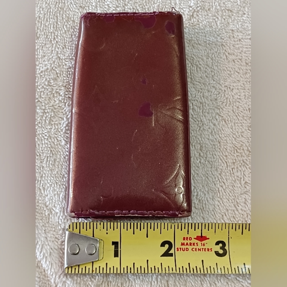 Louis Vuitton Leather Brown/Wine 4 Key Holder Gold Snap GUC
